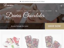 Tablet Screenshot of davieschocolates.com.au